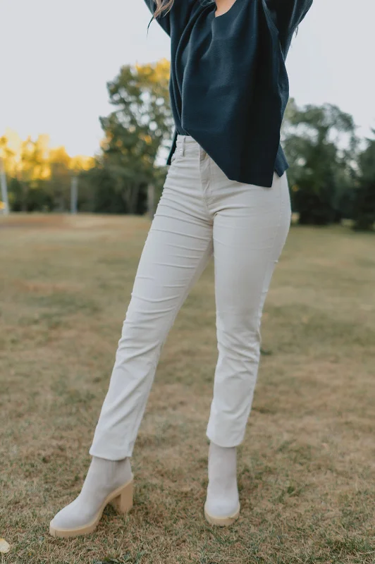 The Rana Corded Trouser by Part Two - Pale Trousers Palazzo Wide Leg