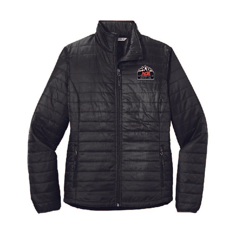 L850 Port Authority Ladies Packable Puffy Jacket AIRC Knit Fabric Woven Fabric Fleece Fabric L850 Port Authority Ladies Packable Puffy Jacket AIRC Knit Fabric Woven Fabric Fleece Fabric
