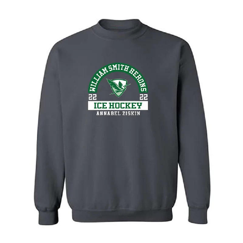 HWS - NCAA Women's Ice Hockey : Annabel Ziskin - Classic Fashion Shersey Crewneck Sweatshirt Hoodie with Elastic Cuffs Stretchable Comfortable HWS - NCAA Women's Ice Hockey : Annabel Ziskin - Classic Fashion Shersey Crewneck Sweatshirt Hoodie with Elastic Cuffs Stretchable Comfortable