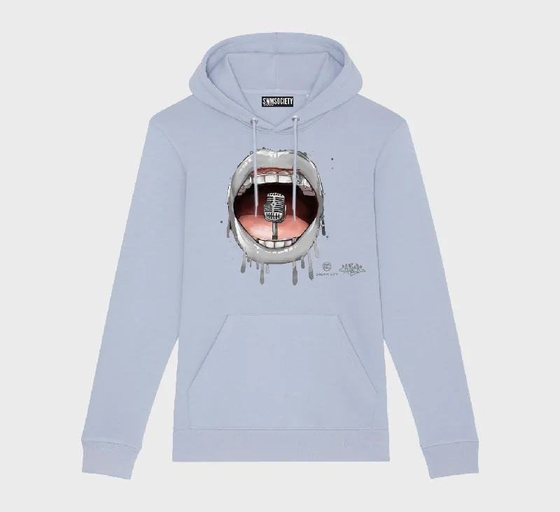 SWMSociety x Dream City x Hear My Voice Hoodie Hoodie with High Neck Warm Protective SWMSociety x Dream City x Hear My Voice Hoodie Hoodie with High Neck Warm Protective