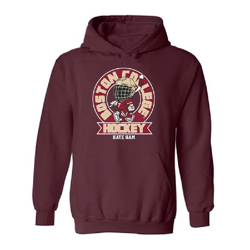 Boston College - NCAA Women's Ice Hockey : Kate Ham - Hooded Sweatshirt Fashion Shersey Hoodie with Tie-Dye Psychedelic Retro Boston College - NCAA Women's Ice Hockey : Kate Ham - Hooded Sweatshirt Fashion Shersey Hoodie with Tie-Dye Psychedelic Retro