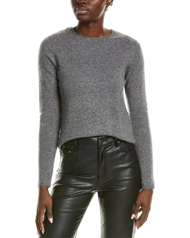 Sofiacashmere Relaxed Crewneck Cashmere Sweater Turtle Neck Boat Neck Asymmetrical Neck Sofiacashmere Relaxed Crewneck Cashmere Sweater Turtle Neck Boat Neck Asymmetrical Neck