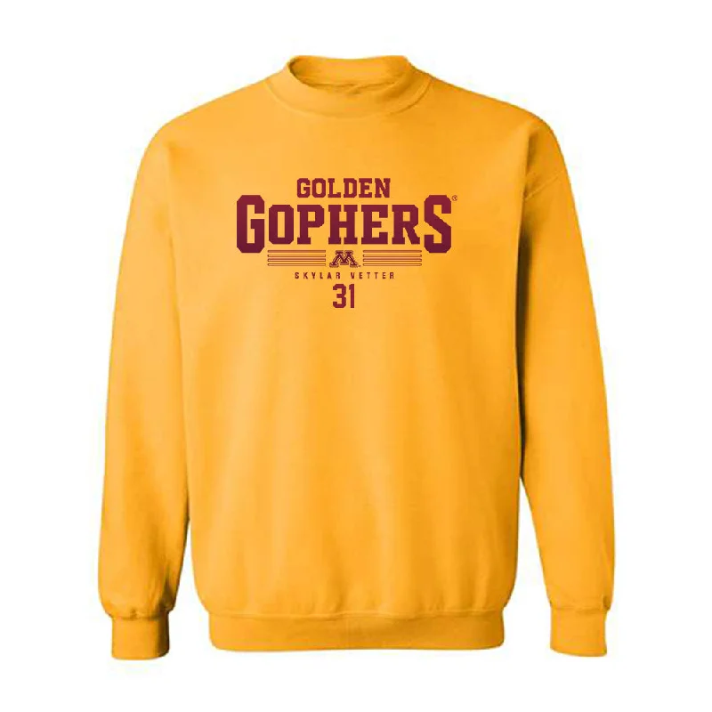 Minnesota - NCAA Women's Ice Hockey : Skylar Vetter - Classic Fashion Shersey Crewneck Sweatshirt Hoodie with Strings Custom Fit Adjustable Minnesota - NCAA Women's Ice Hockey : Skylar Vetter - Classic Fashion Shersey Crewneck Sweatshirt Hoodie with Strings Custom Fit Adjustable