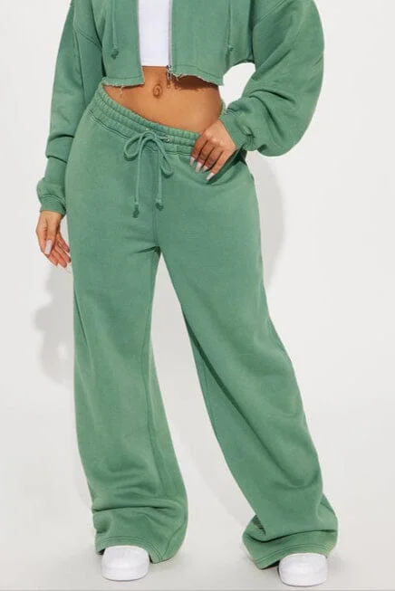 FN Women's Fleece Wide Leg Trouser Trousers Cargo Utility