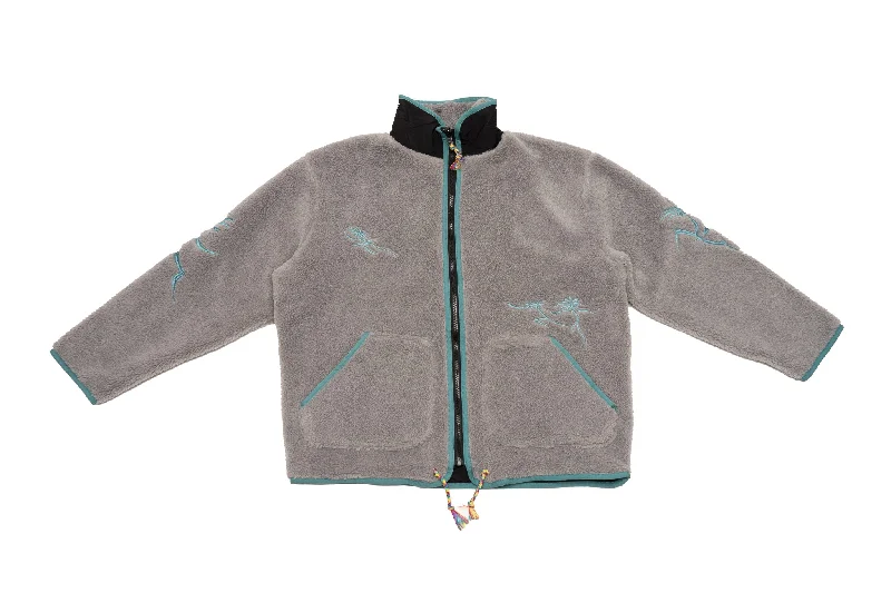 Jungles Jungles Reversible Flower Dancer Jacket "Grey & Blue" Striped Jacket Polka Dot Jacket Floral Jacket Jungles Jungles Reversible Flower Dancer Jacket "Grey & Blue" Striped Jacket Polka Dot Jacket Floral Jacket