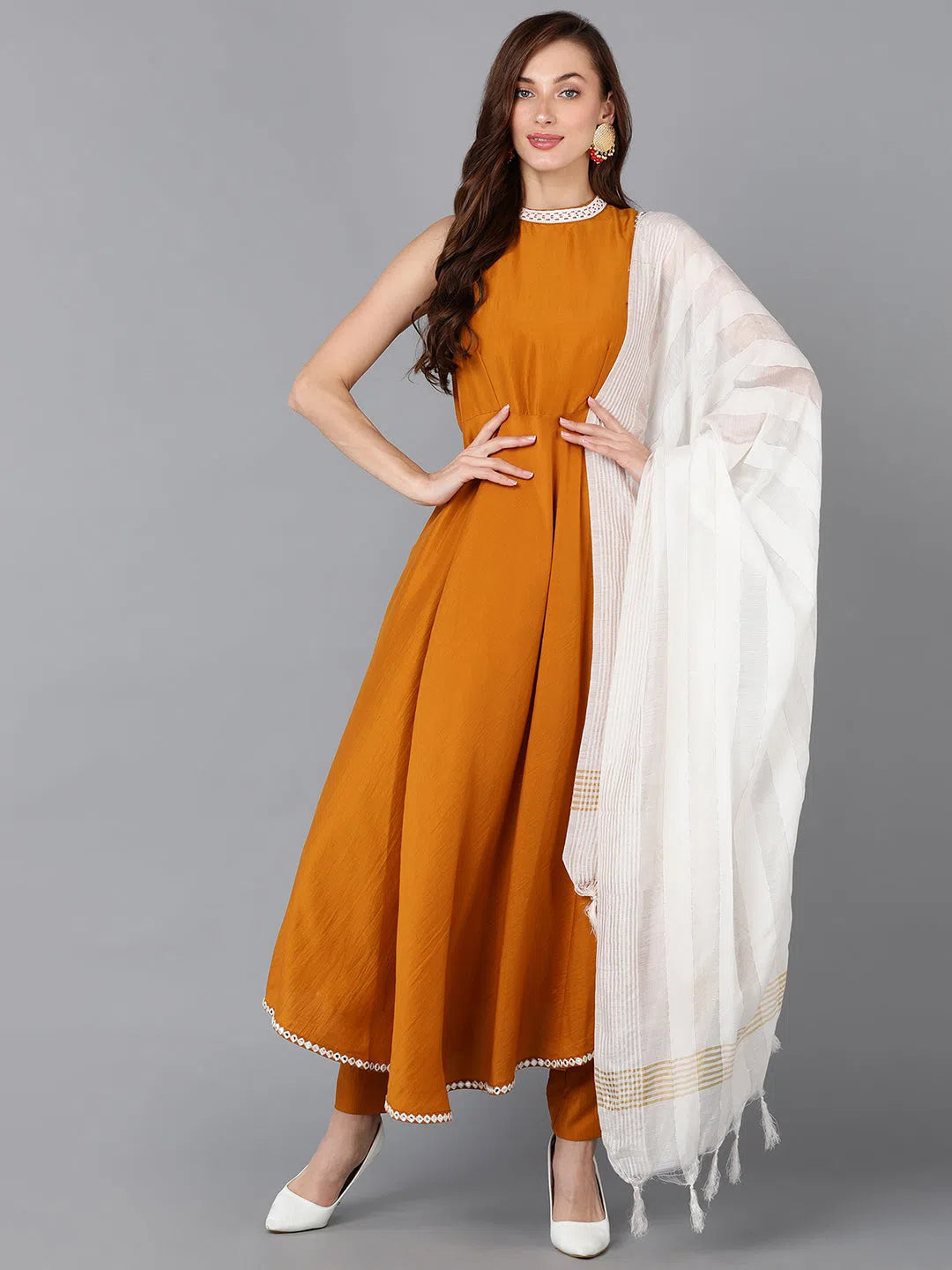 Ahika Women Poly Silk Printed Kurta Trouser-PKSKD1213A_M Trousers Top Rated