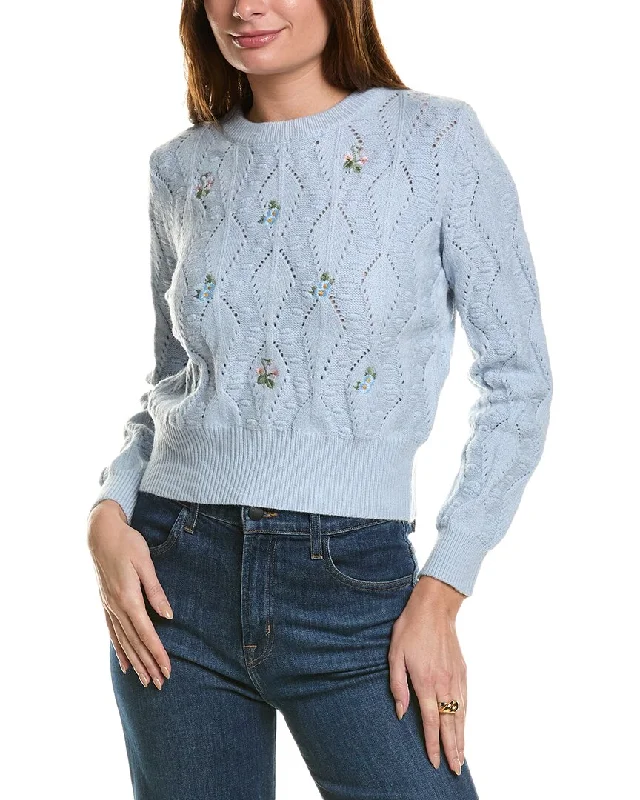 Anna Kay Flores Cashmere-Blend Sweater Lightweight Heavyweight Midweight