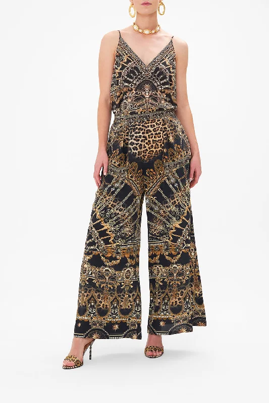 WIDE LEG TROUSER WITH FRONT POCKETS MASKED AT MOONLIGHT Trousers Denim Distressed
