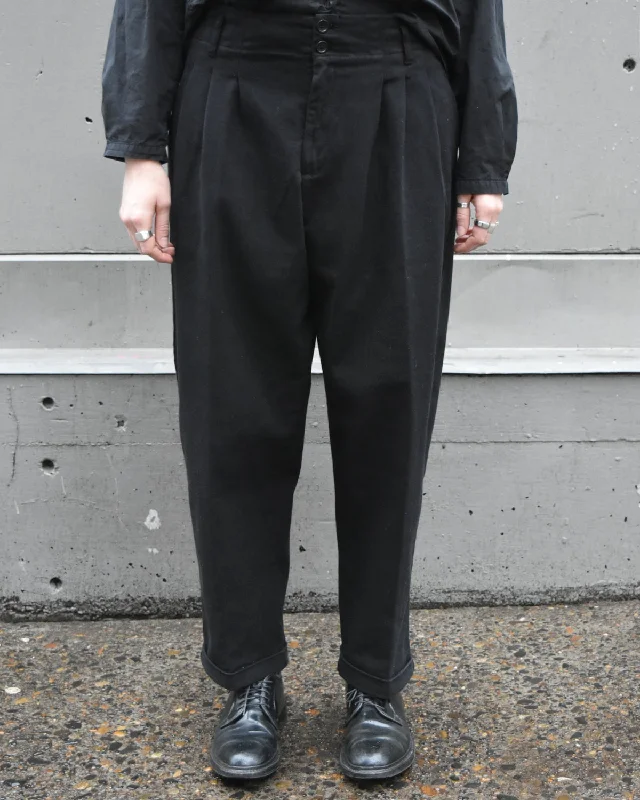 YMC Earth Black Keaton Trouser Trousers luxurious premium