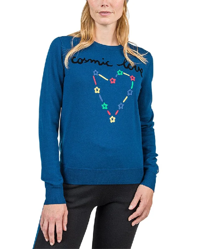 Rossignol Esther Round Neck Wool Sweater Graphic Sweater Embroidered Appliqued