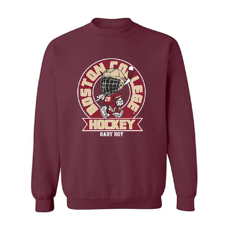 Boston College - NCAA Women's Ice Hockey : Gaby Roy - Crewneck Sweatshirt Fashion Shersey Hoodie with Reflective Safety Nightwear Boston College - NCAA Women's Ice Hockey : Gaby Roy - Crewneck Sweatshirt Fashion Shersey Hoodie with Reflective Safety Nightwear