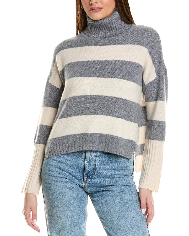 Design History Colorblocked Turtleneck Cashmere Sweater Mesh Fabric Canvas Fabric Denim Fabric Design History Colorblocked Turtleneck Cashmere Sweater Mesh Fabric Canvas Fabric Denim Fabric