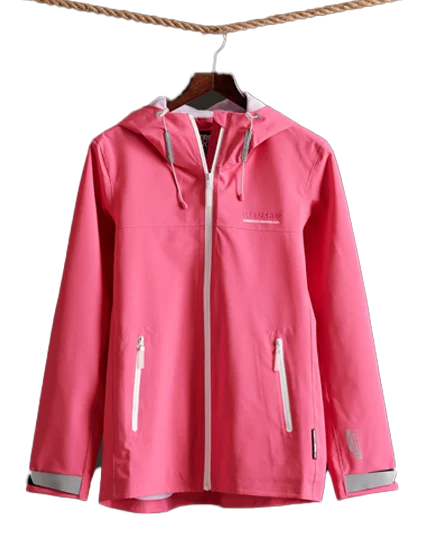 Essentials Harpa Waterproof Jacket in Hot Pink Fleece Jacket Down Jacket Parka