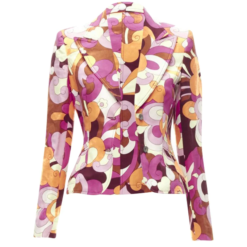 D&G Dolce & Gabbana Flower Power psychedelic print casual blazer jacket Plaid Jacket Tartan Jacket Houndstooth Jacket D&G Dolce & Gabbana Flower Power psychedelic print casual blazer jacket Plaid Jacket Tartan Jacket Houndstooth Jacket