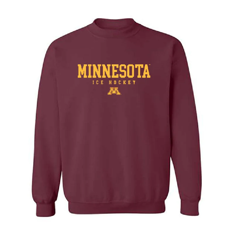 Minnesota - NCAA Women's Ice Hockey : Madeline Wethington - Classic Shersey Crewneck Sweatshirt Hoodie with Metallic Shiny Futuristic Minnesota - NCAA Women's Ice Hockey : Madeline Wethington - Classic Shersey Crewneck Sweatshirt Hoodie with Metallic Shiny Futuristic