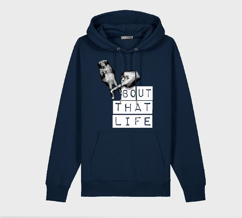 SWMSOCIETY - MOVEMENT About That Life Hoodie Hoodie with Raglan Sleeves Sporty Comfortable SWMSOCIETY - MOVEMENT About That Life Hoodie Hoodie with Raglan Sleeves Sporty Comfortable