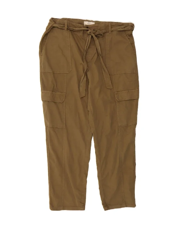 FAT FACE Womens Tapered Cargo Trousers UK 20 2XL W40 L28 Green Cotton Trousers versatile functional FAT FACE Womens Tapered Cargo Trousers UK 20 2XL W40 L28 Green Cotton Trousers versatile functional