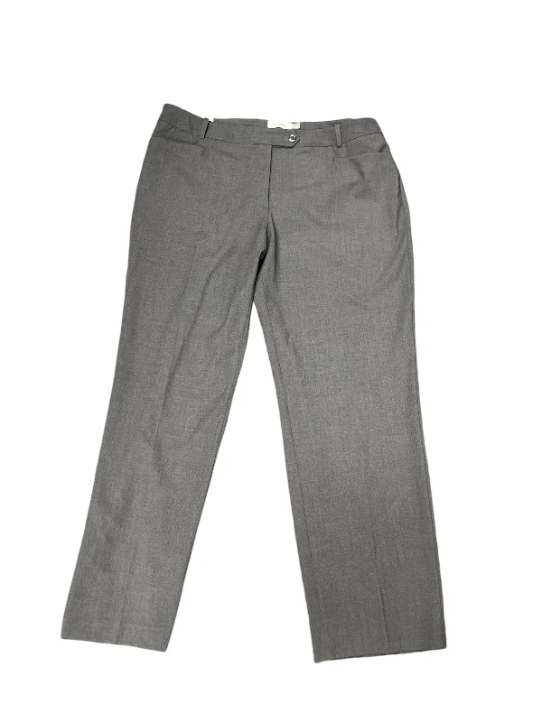 NWT Calvin Klein Women's Trouser Gray 16 Trousers trendy modern