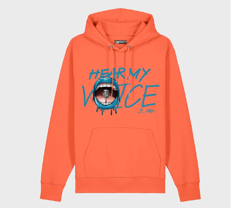 SWMSociety x Dream City x Hear My Voice Hoodie Hoodie with Side Slits Relaxed Casual SWMSociety x Dream City x Hear My Voice Hoodie Hoodie with Side Slits Relaxed Casual