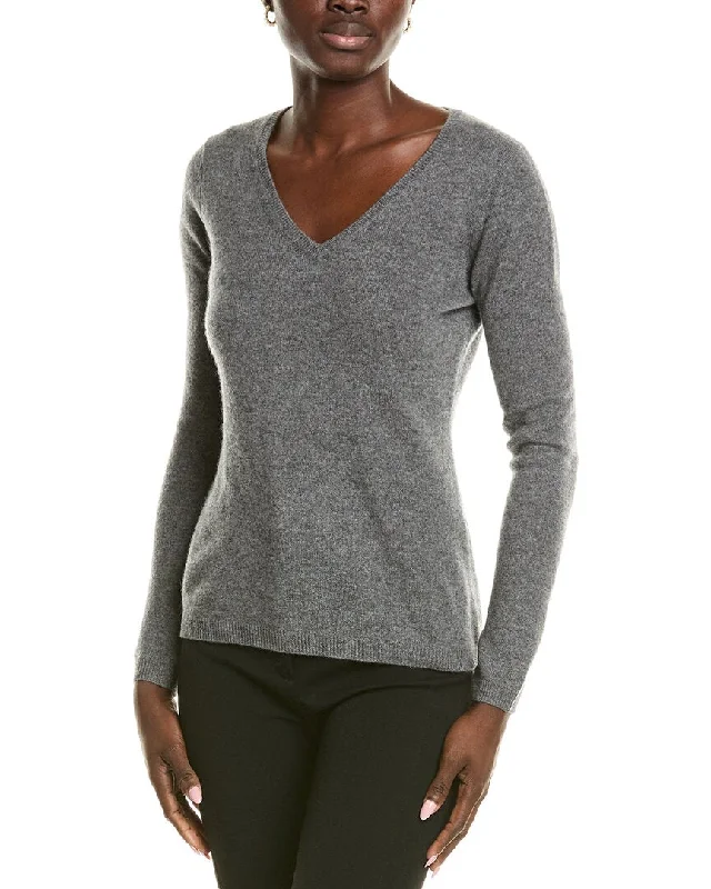 Sofiacashmere Modern V-Neck Cashmere Sweater Nylon Fabric Polyester Fabric Spandex Fabric Sofiacashmere Modern V-Neck Cashmere Sweater Nylon Fabric Polyester Fabric Spandex Fabric