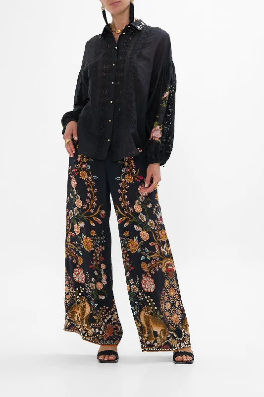 STRAIGHT LEG RELAXED TROUSER LOOM TO TOMB Trousers Culottes Wide Leg