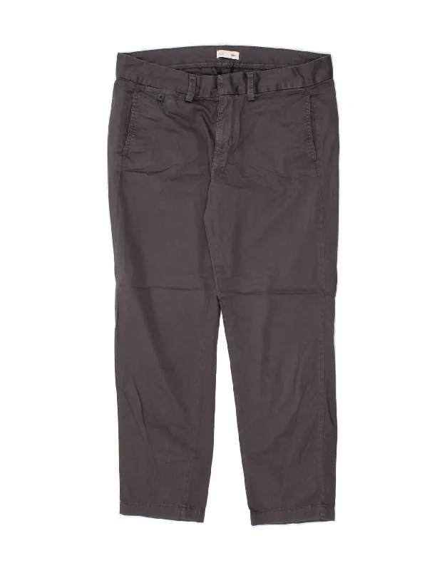 CALVIN KLEIN Womens Slim Chino Trousers US 8 Medium W34 L27 Grey Cotton Trousers Striped Patterned CALVIN KLEIN Womens Slim Chino Trousers US 8 Medium W34 L27 Grey Cotton Trousers Striped Patterned