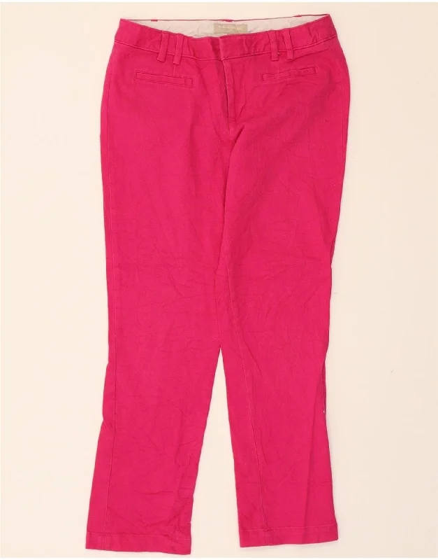 BANANA REPUBLIC Womens Martin Fit Casual Trousers US 2 XS W30 L27 Pink Trousers luxurious premium