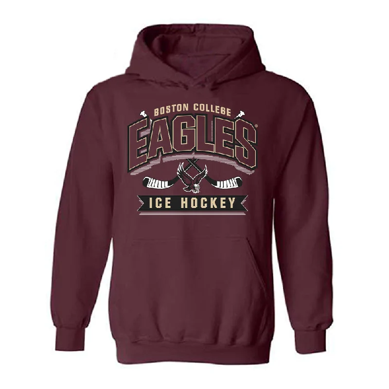 Boston College - NCAA Women's Ice Hockey : Jenna Carpenter - Sports Shersey Hooded Sweatshirt Hoodie with Turtle Neck Cozy Winter Boston College - NCAA Women's Ice Hockey : Jenna Carpenter - Sports Shersey Hooded Sweatshirt Hoodie with Turtle Neck Cozy Winter