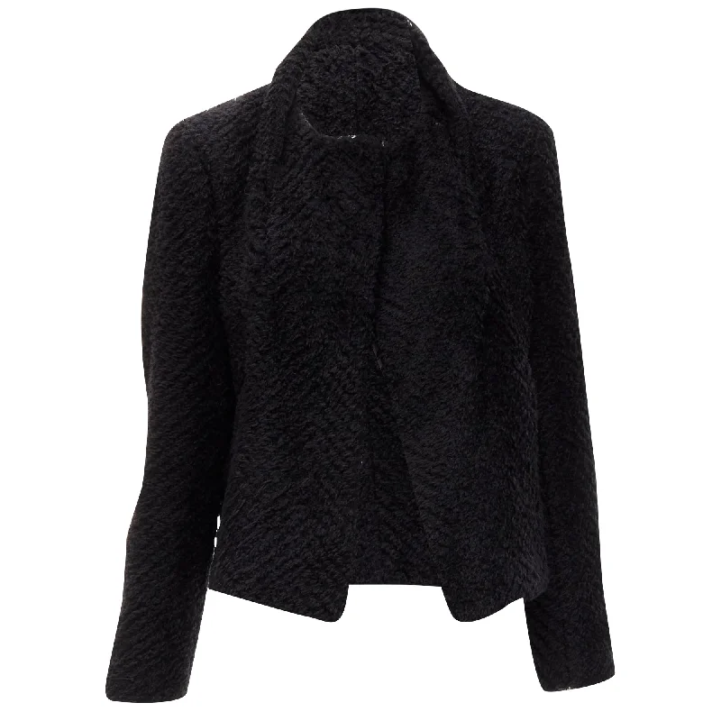 Isabel Marant wool blend fluffy stand collar minimal jacket Notch Collar Jacket Peter Pan Collar Jacket Cowl Neck Jacket Isabel Marant wool blend fluffy stand collar minimal jacket Notch Collar Jacket Peter Pan Collar Jacket Cowl Neck Jacket