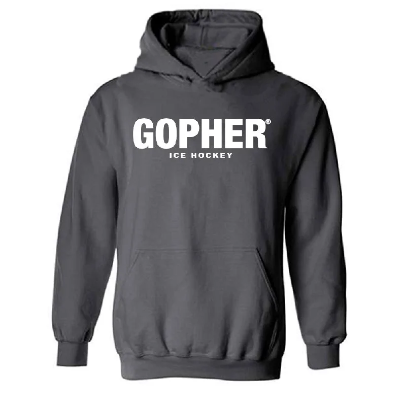 Minnesota - NCAA Women's Ice Hockey : Skylar Vetter - Classic Shersey Hooded Sweatshirt Hoodie with Monochrome Minimalist Simple Minnesota - NCAA Women's Ice Hockey : Skylar Vetter - Classic Shersey Hooded Sweatshirt Hoodie with Monochrome Minimalist Simple