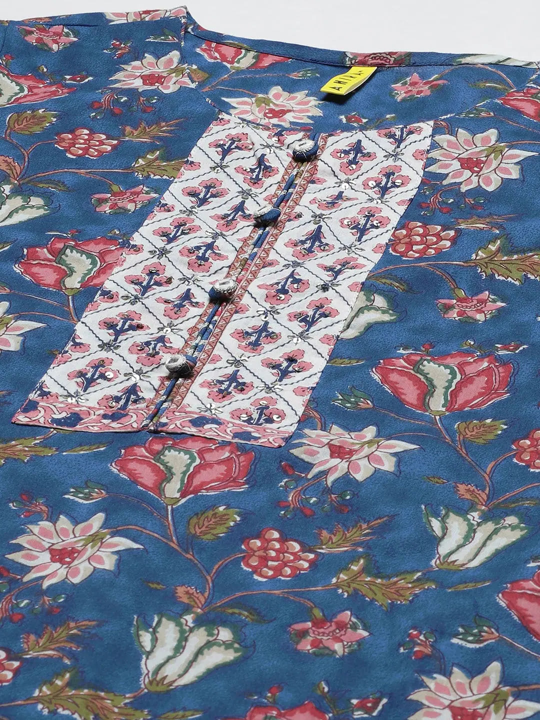 Ahika Women Blue White Ethnic Motifs Print Pure Cotton Kurta With Trousers Dupatta Trousers Fall Fleece Ahika Women Blue White Ethnic Motifs Print Pure Cotton Kurta With Trousers Dupatta Trousers Fall Fleece