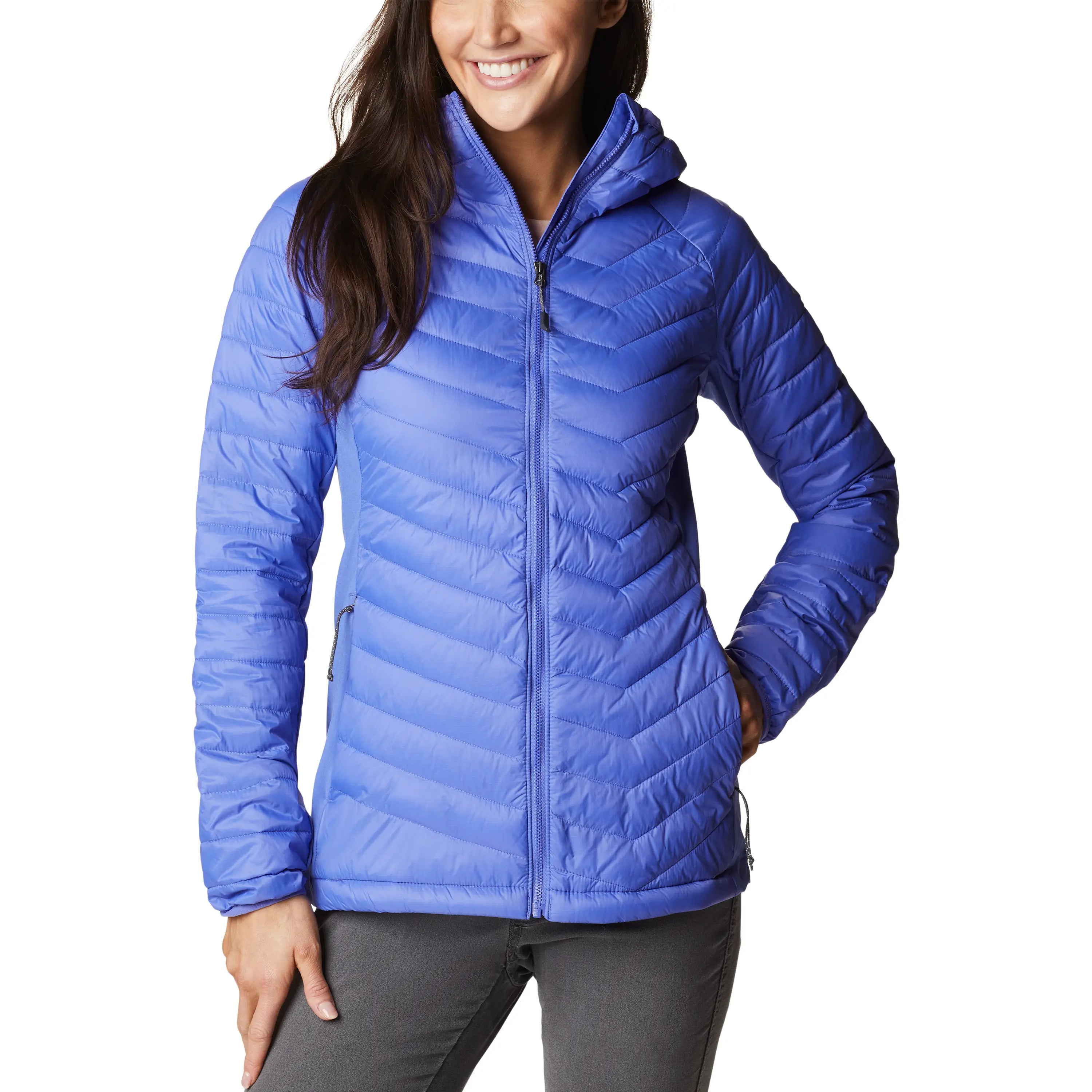 Powder Pass Hooded Jacket in Purple Lotus & Nocturnal Zip Front Button Front Snap Front Powder Pass Hooded Jacket in Purple Lotus & Nocturnal Zip Front Button Front Snap Front