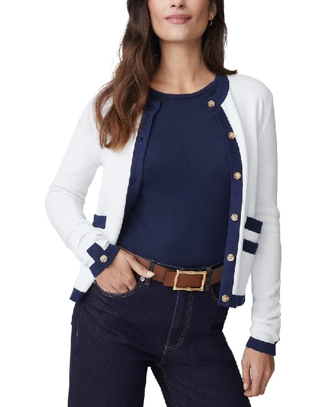 J.Mclaughlin Ainsley Sweater Boat Neck Shawl Collar Notched Collar