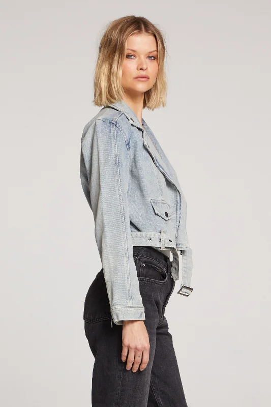 Stella Stonewash Denim Jacket Satin Jacket Silk Jacket Chiffon Jacket