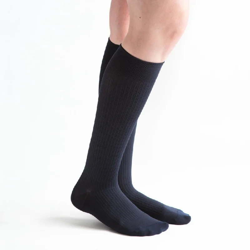 VenActive Women's Ribbed Trouser 20-30 mmHg Compression Sock Trousers Formal Black