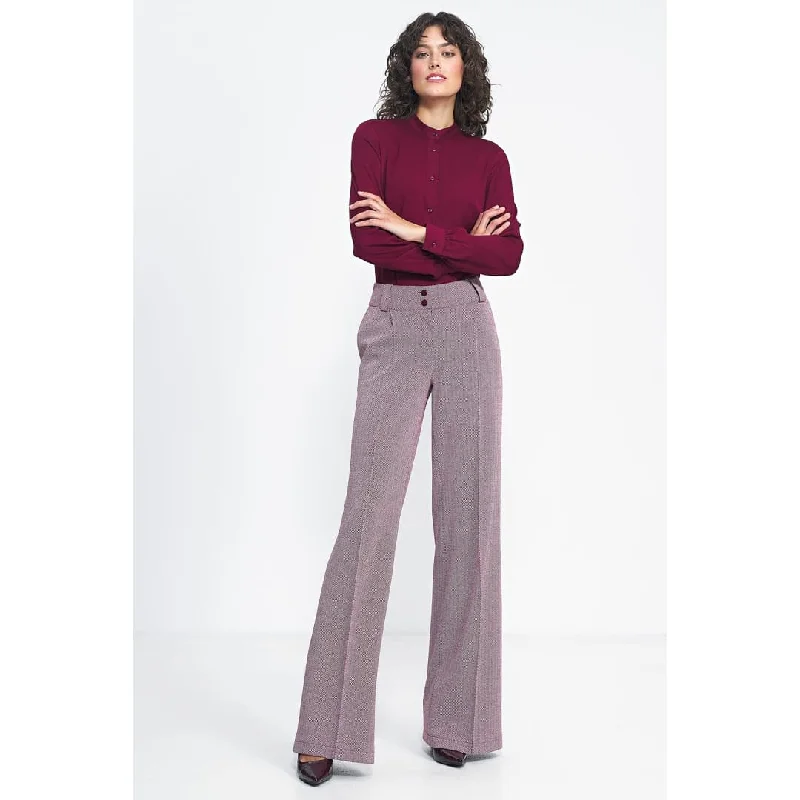 Trousers Nife High Waist Slim Fit Ankle Length