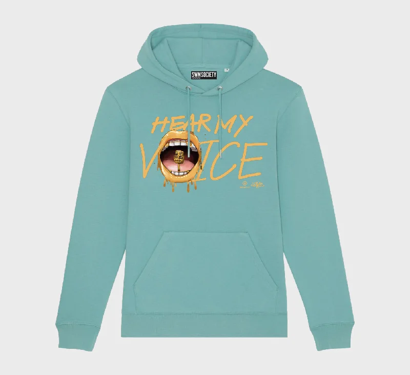SWMSociety x Dream City x Hear My Voice Hoodie Hoodie with V-Neck Classic Versatile