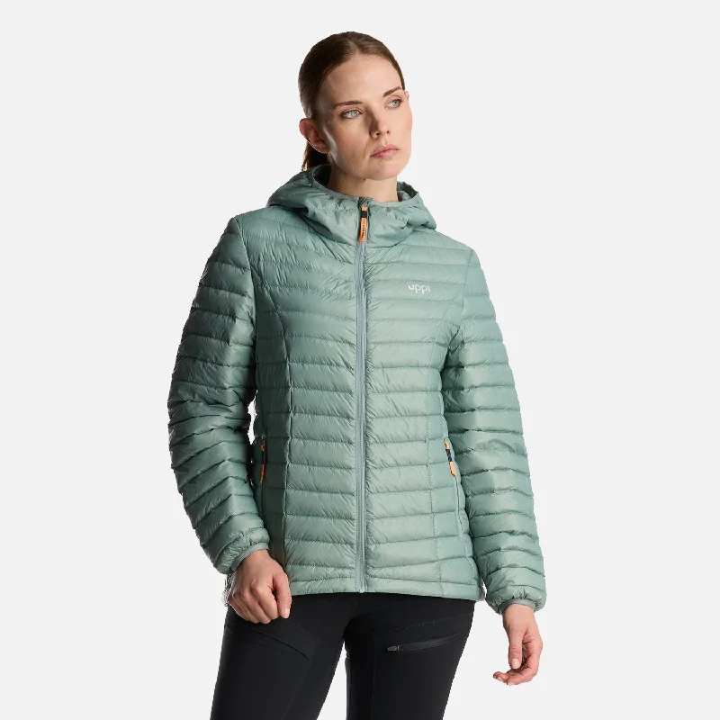 Chaqueta Mujer Peak Down Hoody Jacket Jade Lippi Welt Pockets Slit Pockets Flap Pockets Chaqueta Mujer Peak Down Hoody Jacket Jade Lippi Welt Pockets Slit Pockets Flap Pockets