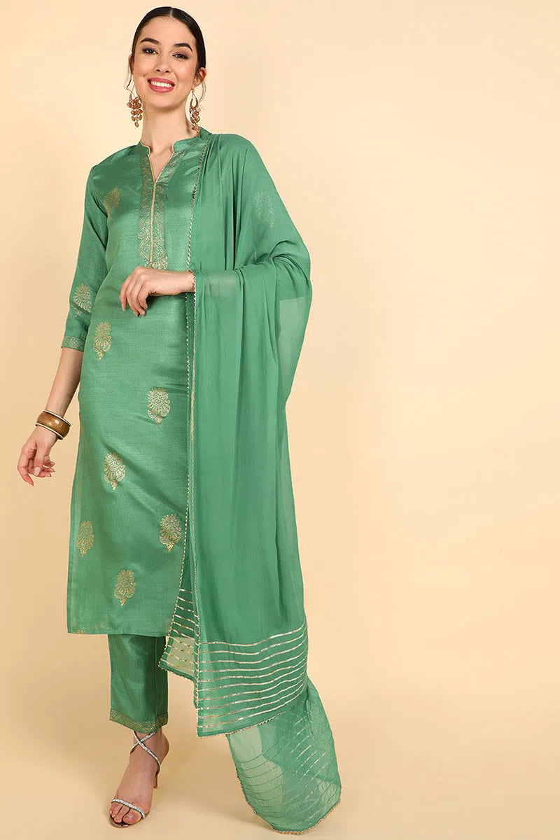 Ahika Poly Silk Solid Kurta Trousers With-PKSKD1409_XS Trousers Satin Smooth