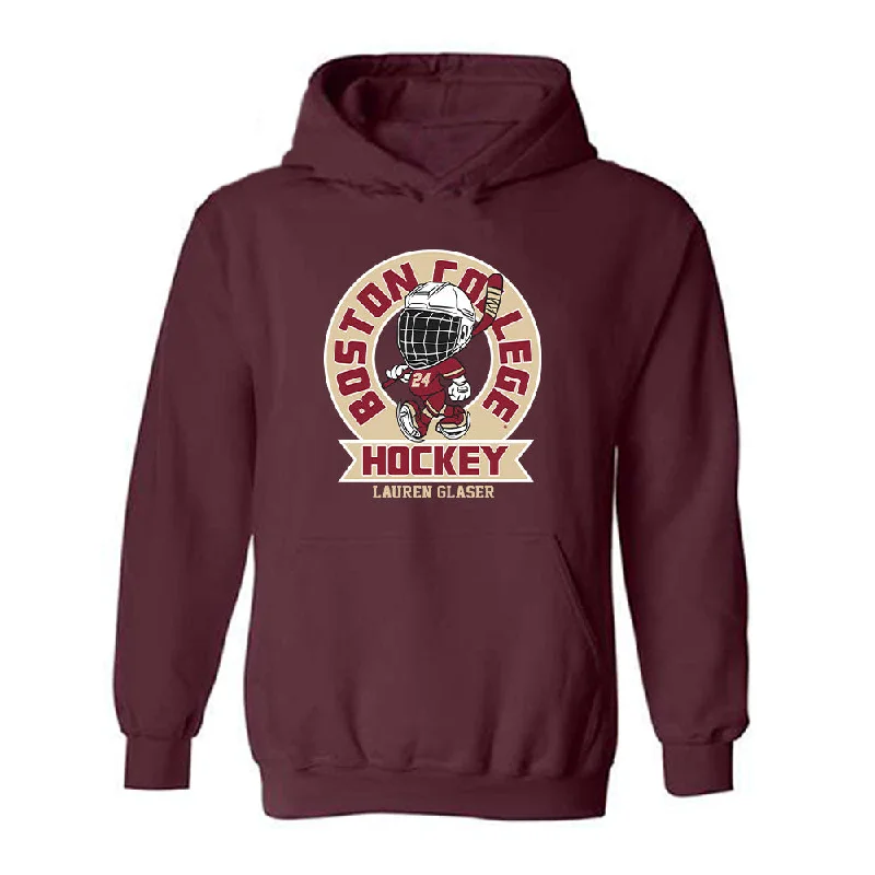Boston College - NCAA Women's Ice Hockey : Lauren Glaser - Hooded Sweatshirt Hoodie Jacket Zipper Layering Boston College - NCAA Women's Ice Hockey : Lauren Glaser - Hooded Sweatshirt Hoodie Jacket Zipper Layering