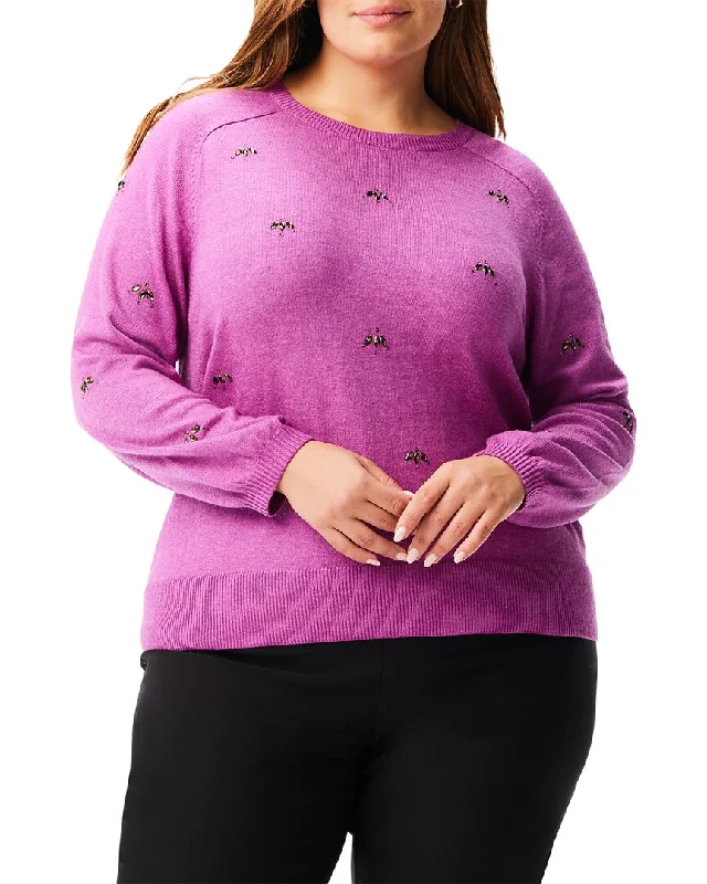 Nic+Zoe Plus Hidden Gems Sweater Anti-Pilling Anti-Shrink Durable