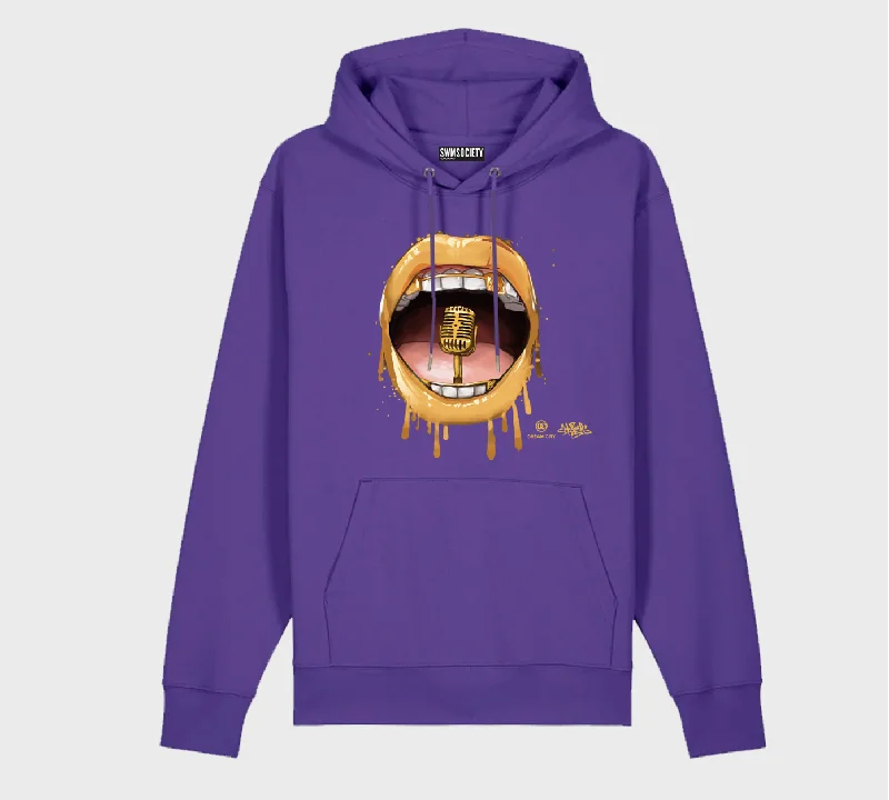 SWMSociety x Dream City x Hear My Voice Hoodie Hoodie with Hem Contrast Bold Stylish SWMSociety x Dream City x Hear My Voice Hoodie Hoodie with Hem Contrast Bold Stylish