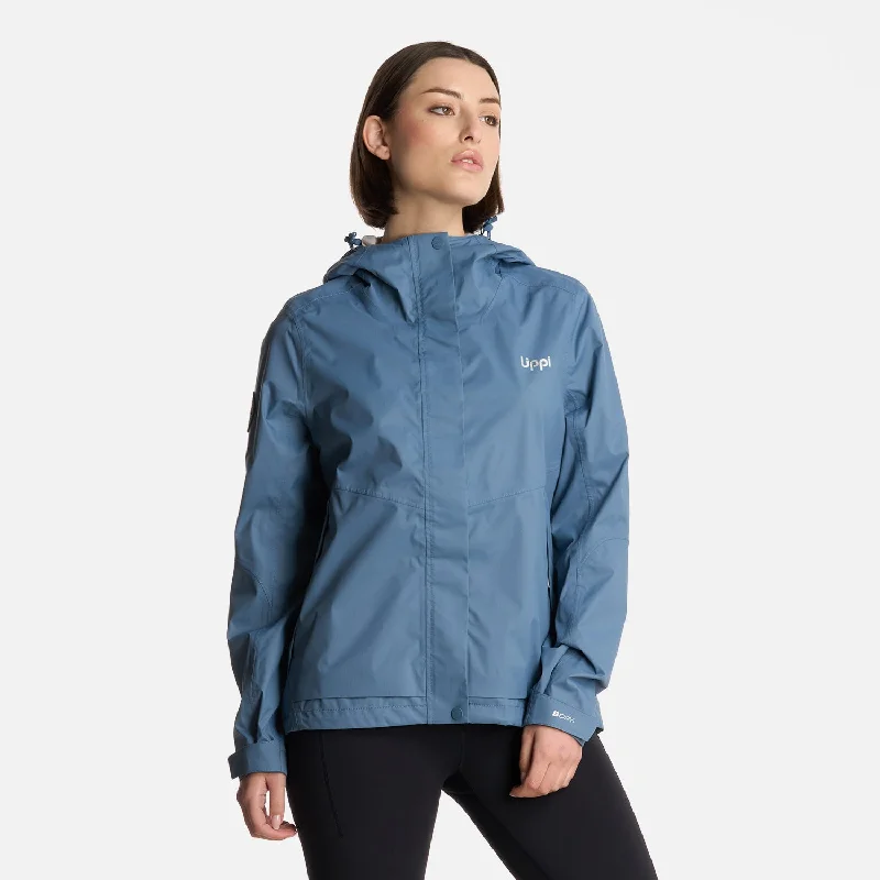Chaqueta Mujer Blizzard B-Dry Hoody Jacket Azul Piedra Lippi Front Pockets Side Pockets Patch Pockets Chaqueta Mujer Blizzard B-Dry Hoody Jacket Azul Piedra Lippi Front Pockets Side Pockets Patch Pockets