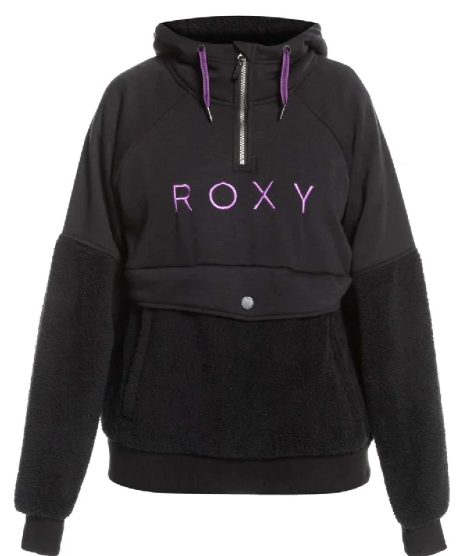 Roxy Women's Porter Fleece Hoodie 2022 Hoodie with Hem Elastic Stretchable Comfortable Roxy Women's Porter Fleece Hoodie 2022 Hoodie with Hem Elastic Stretchable Comfortable