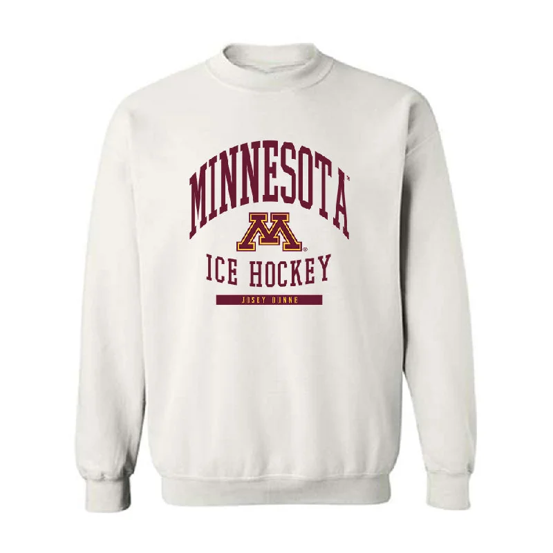 Minnesota - NCAA Women's Ice Hockey : Josey Dunne - Classic Fashion Shersey Crewneck Sweatshirt Hoodie with Fur Luxurious Winter Minnesota - NCAA Women's Ice Hockey : Josey Dunne - Classic Fashion Shersey Crewneck Sweatshirt Hoodie with Fur Luxurious Winter