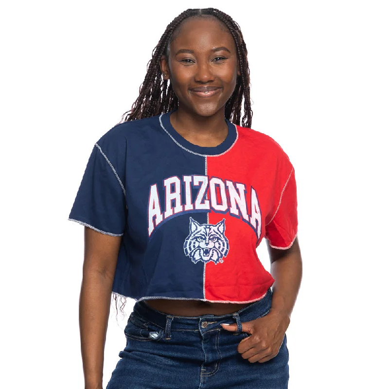 NCAA Arizona Wildcats Women's ZooZatz Cat Head Crop Top T-Shirt Jersey Fabric Tulle Fabric Batik Fabric NCAA Arizona Wildcats Women's ZooZatz Cat Head Crop Top T-Shirt Jersey Fabric Tulle Fabric Batik Fabric