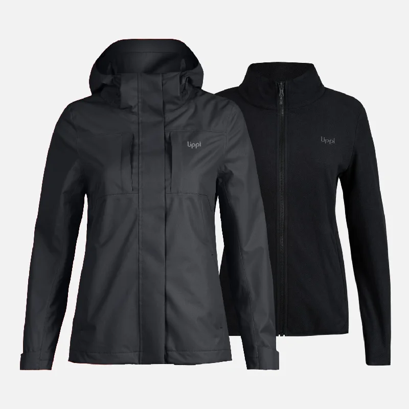 Chaqueta Mujer Tres Cruces Fusion-3 Hoody Jacket Negro Negro Lippi Quilted Jacket Puffer Jacket Insulated Jacket Chaqueta Mujer Tres Cruces Fusion-3 Hoody Jacket Negro Negro Lippi Quilted Jacket Puffer Jacket Insulated Jacket