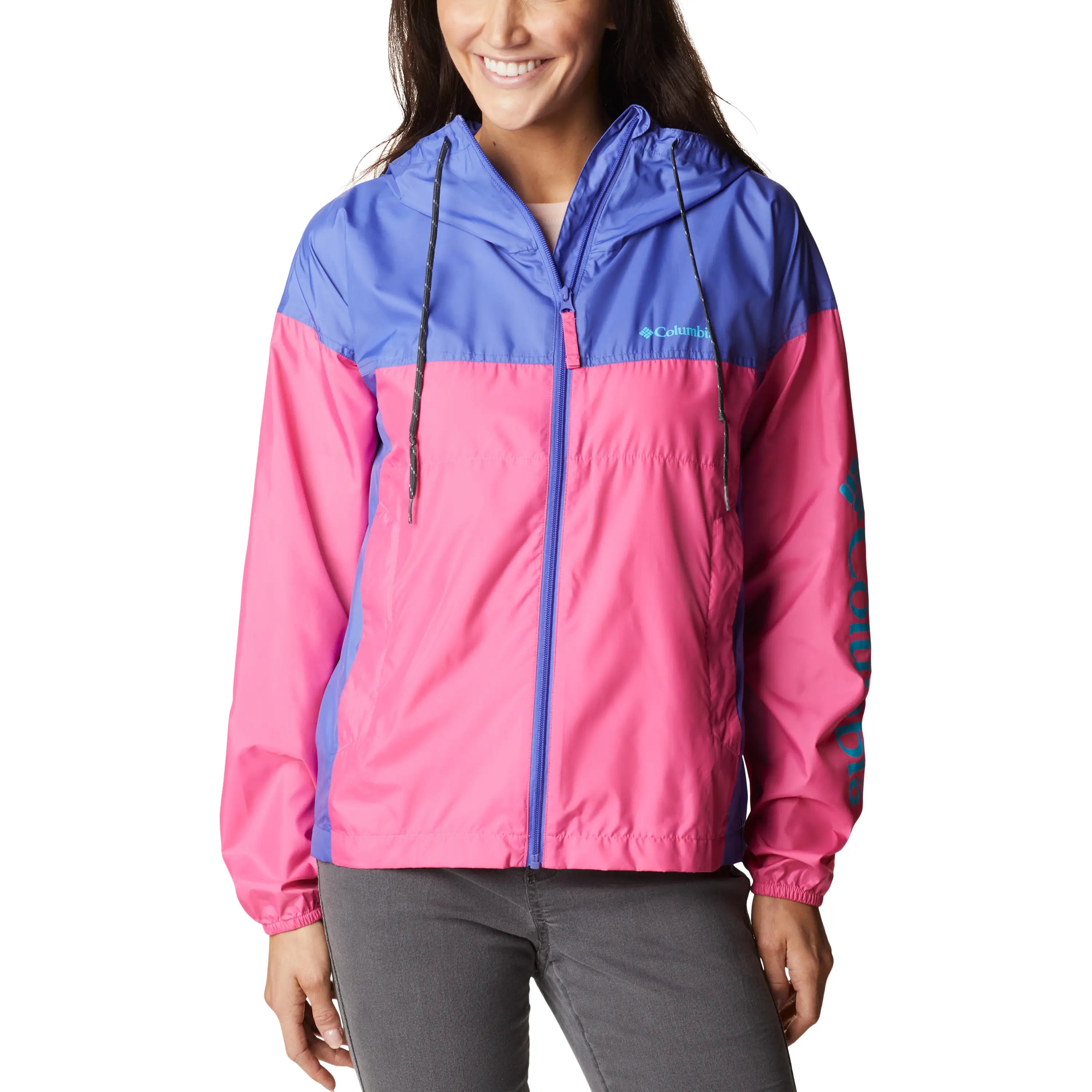 Flash Challenger Novelty Jacket in Wild Geranium, Purple Lotus & Atoll Logo Anorak Shell Jacket Lightweight Jacket Flash Challenger Novelty Jacket in Wild Geranium, Purple Lotus & Atoll Logo Anorak Shell Jacket Lightweight Jacket