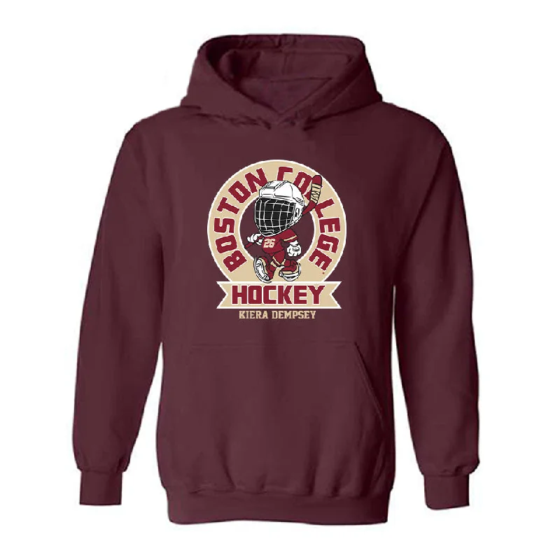 Boston College - NCAA Women's Ice Hockey : Kiera Dempsey - Hooded Sweatshirt Hoodie Sweatshirt Pullover Boston College - NCAA Women's Ice Hockey : Kiera Dempsey - Hooded Sweatshirt Hoodie Sweatshirt Pullover