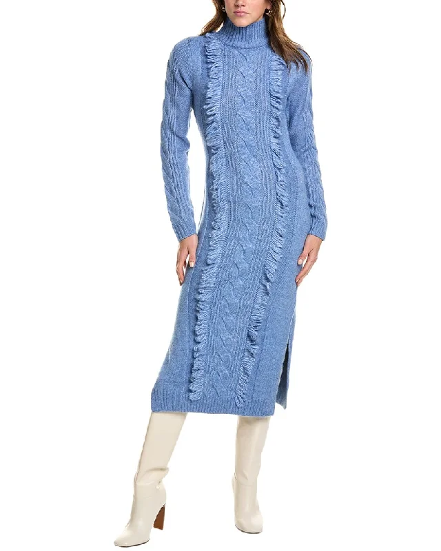 Ramy Brook Charlee Sweaterdress Mesh Sweater Canvas Denim